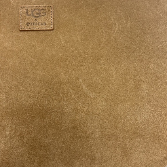 Ugg‎ Telfar Medium Shearling Bag Tote Travel Shopping Purse Brown Designer NEW - Picture 11 of 16